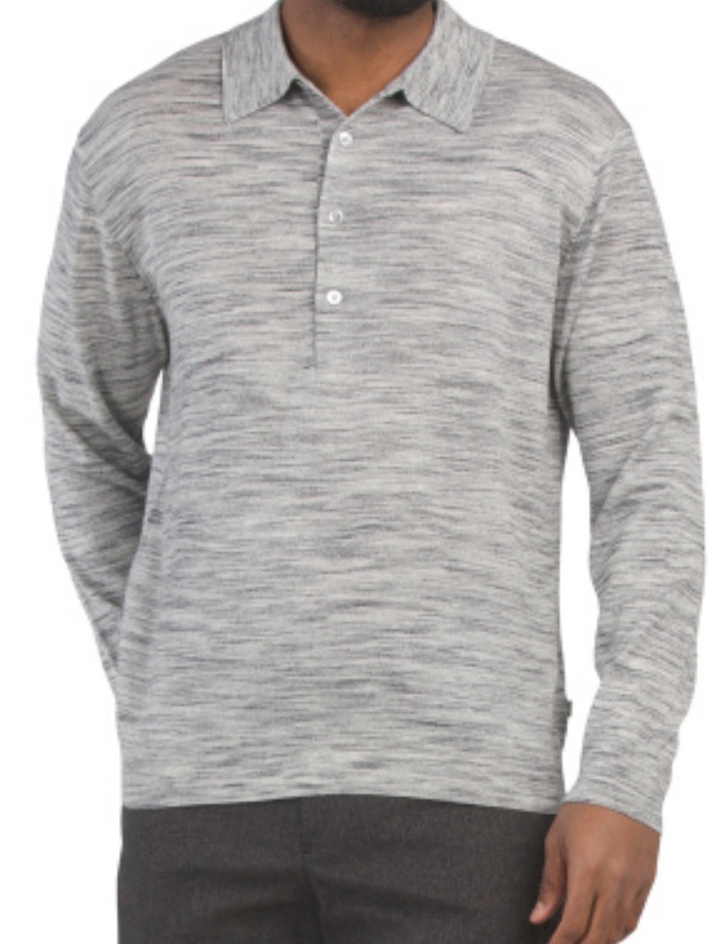NN07 Wool Long Sleeve Polo